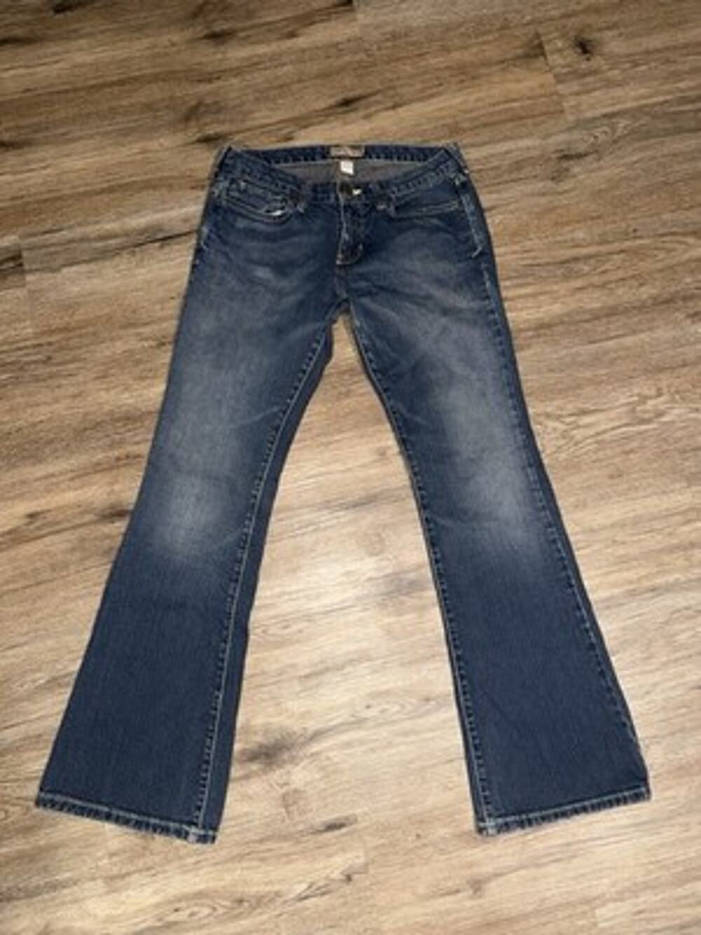 Vintage Abercrombie & Fitch Low Rise Bootcut Jeans Y2K Size 4R Medium Wash